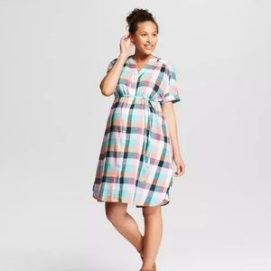 Isabel Maternity Dress Multicolor Tie NWOT